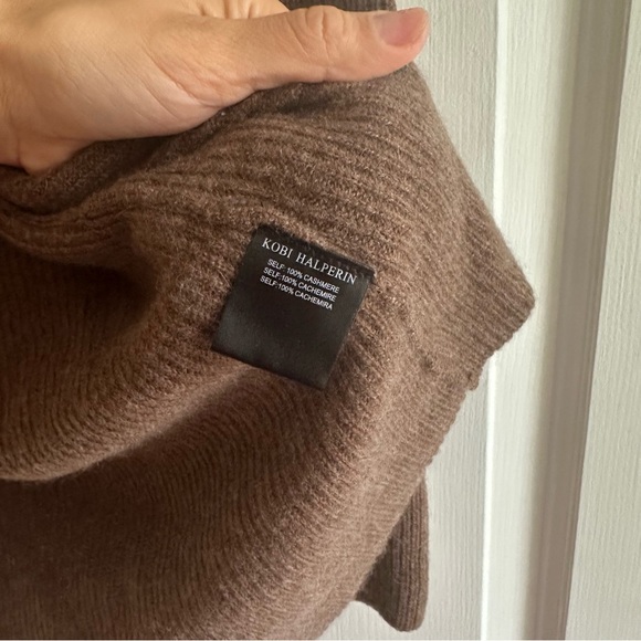 Kobi Halperin Women’s XS Brown Bryn Cashmere Cardigan Sweater Minimalist Classic - Picture 8 of 8